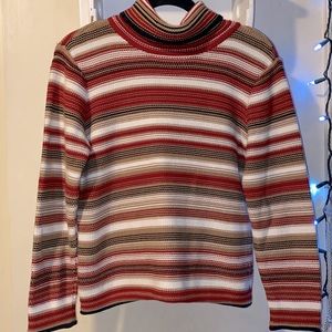 talbots petite | multicolored turtle neck sweater
